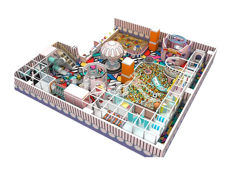 Liben Trampoline Park accompanies children's happy growth, unlocking various new play activities through continuous jumping, helping children enhance muscle strength, improve body coordination and balance.